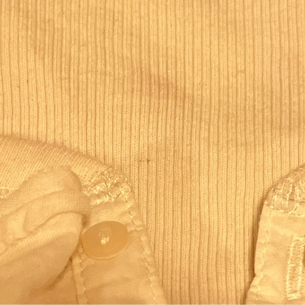 Ralph Lauren Girls Beige Ruffle Button Up Short Sleeve Blouse Size XL (Girls)